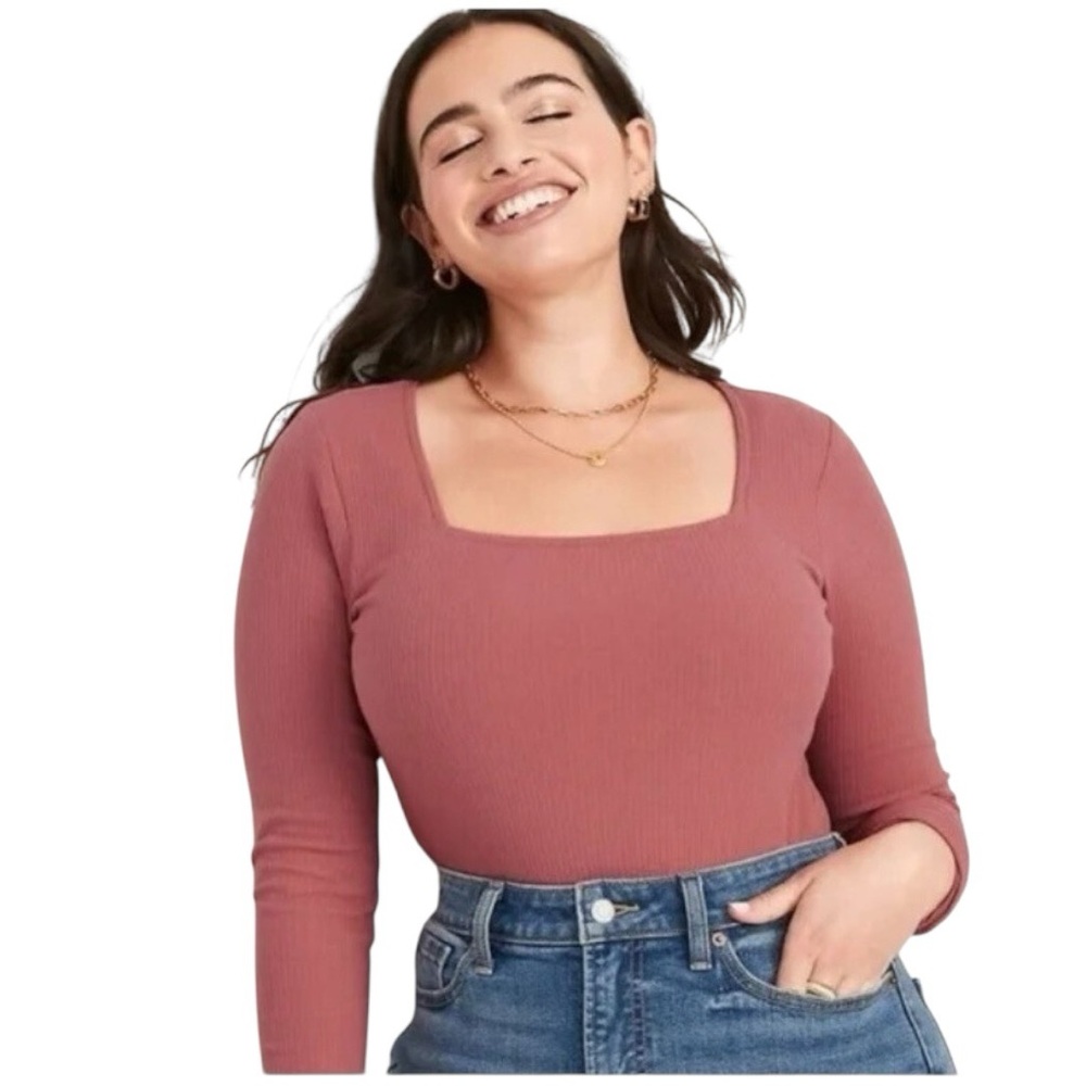 Old Navy Salmon Ribbed Bodysuit size 3X